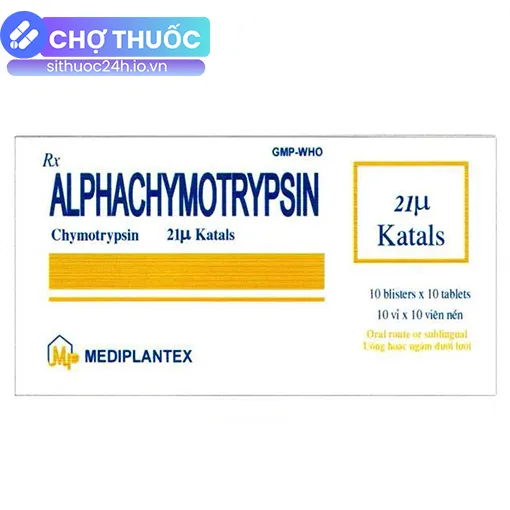 Alphachymotrypsin Mediplantex 21 µkatals