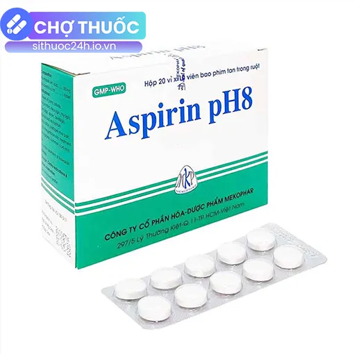Aspirin pH8 Mekophar (Hộp 200 viên)