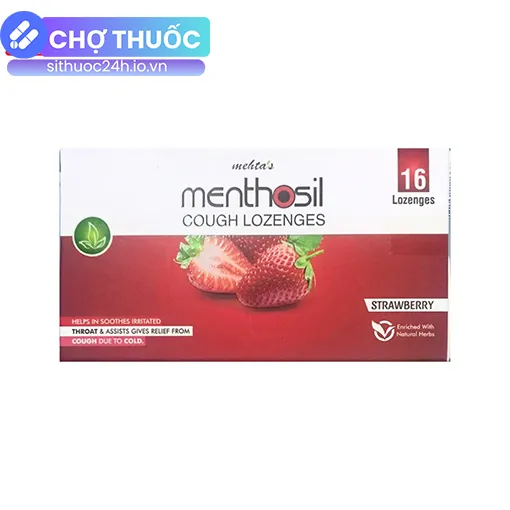 Mehta’s Menthosil Cough Lozenges (Strawberry)