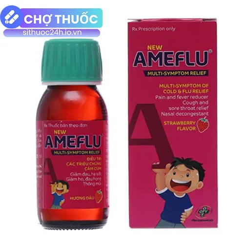 New Ameflu Multi-Symptom Relief hương dâu