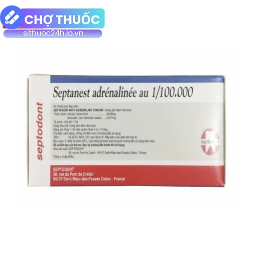 Septanest adrénalinée au 1/100.000