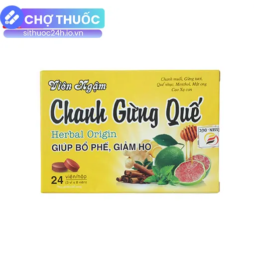 Viên Ngậm Chanh Gừng Quế