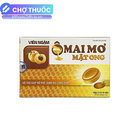 Viên Ngậm Ô Mai Mơ Mật Ong Akopha