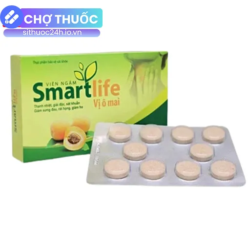 Viên ngậm Smartlife vị ô mai